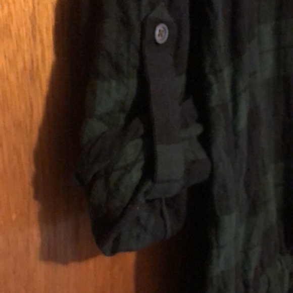 Banana Republic plaid Tunic w drop waist / drawstring ~ size 6 - Picture 3 of 9